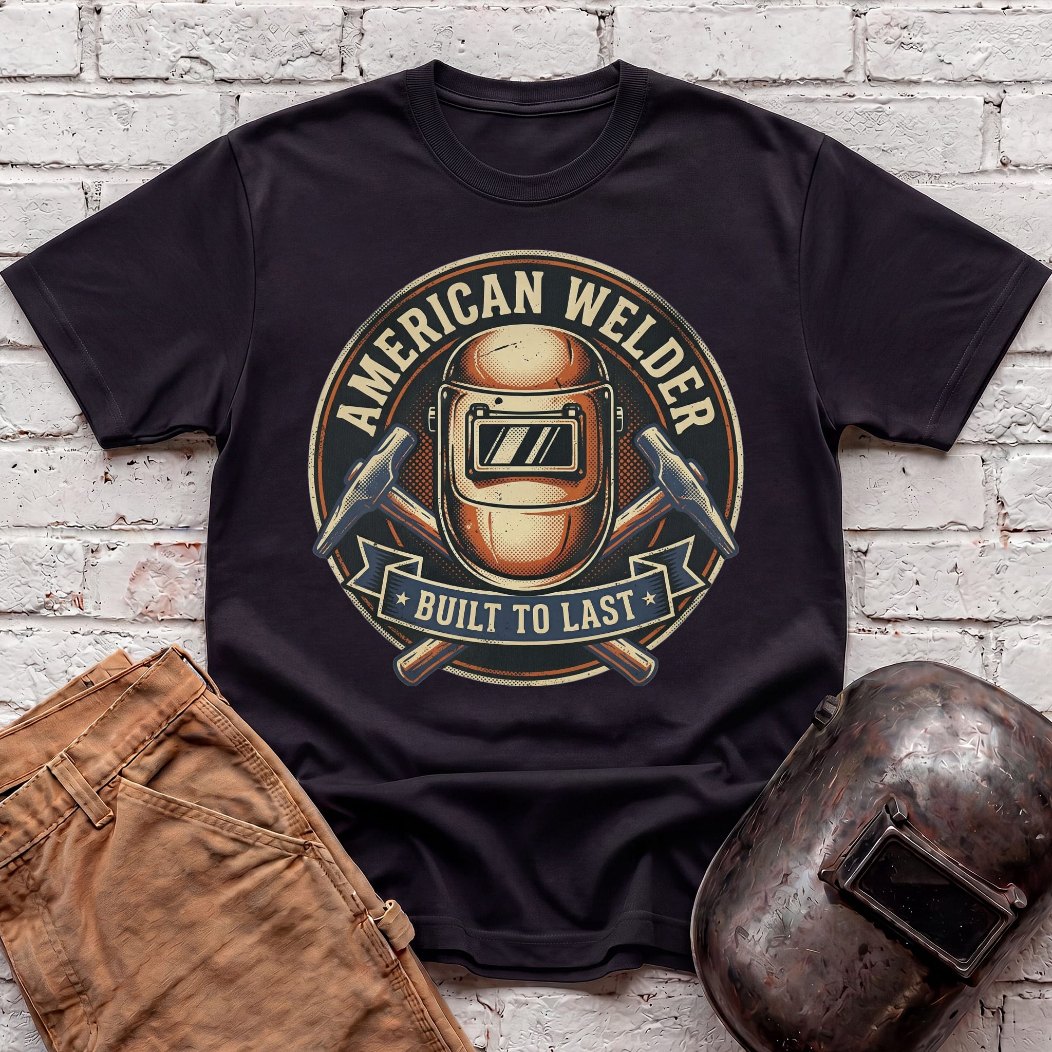 American Welder Built To Last T-shirt