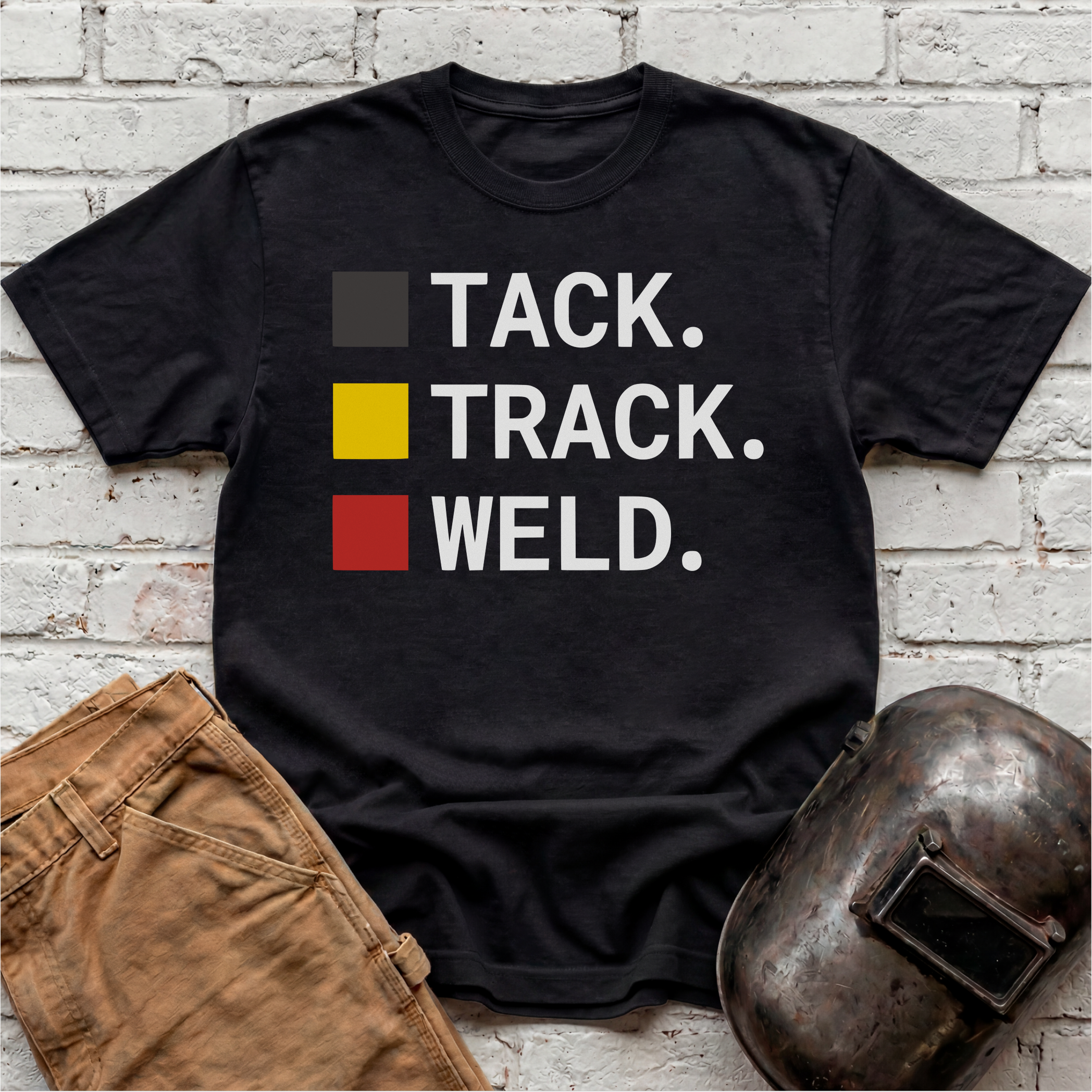 TACK. TRACK. WELD. T-shirt