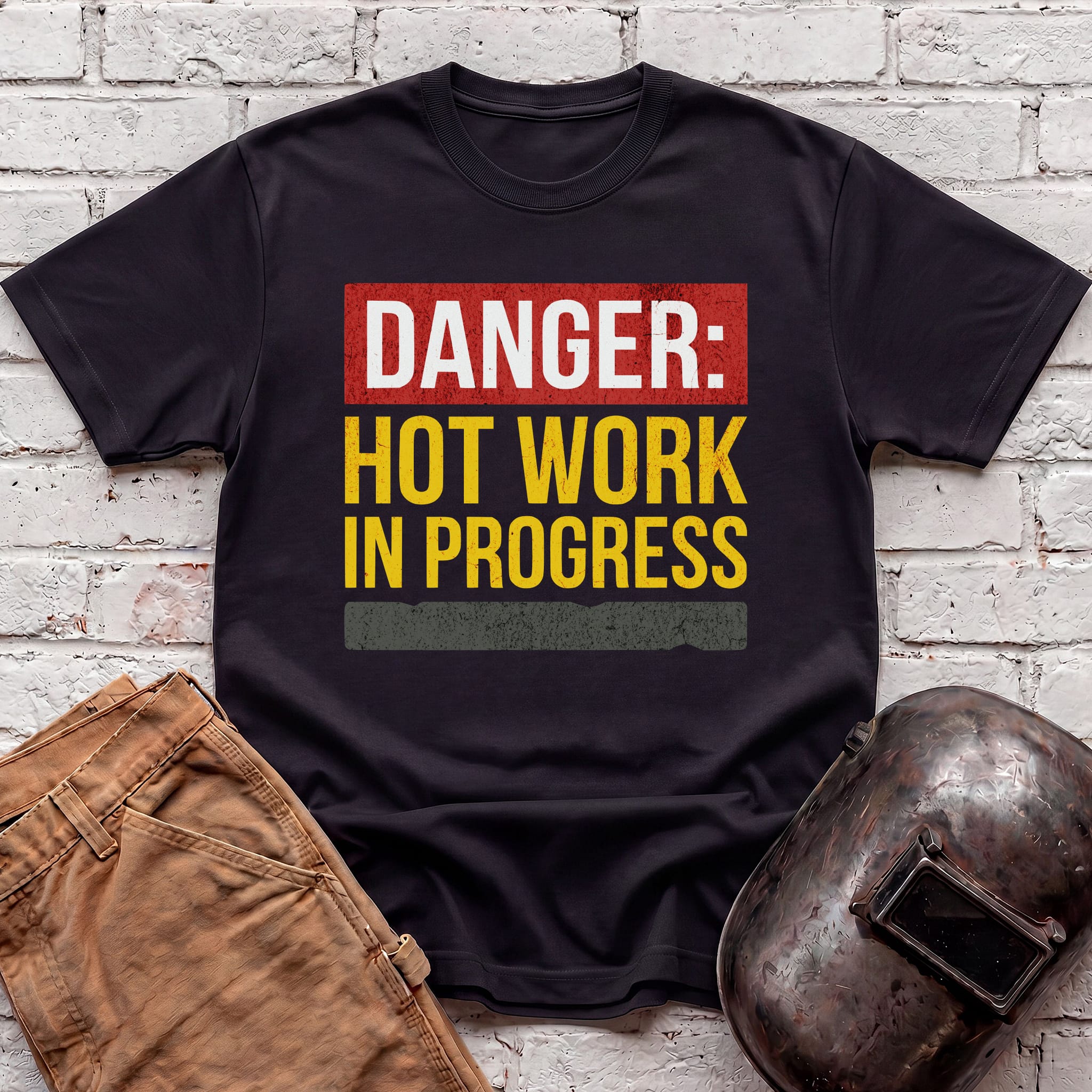 DANGER: HOT WORKS In Progress T-shirt