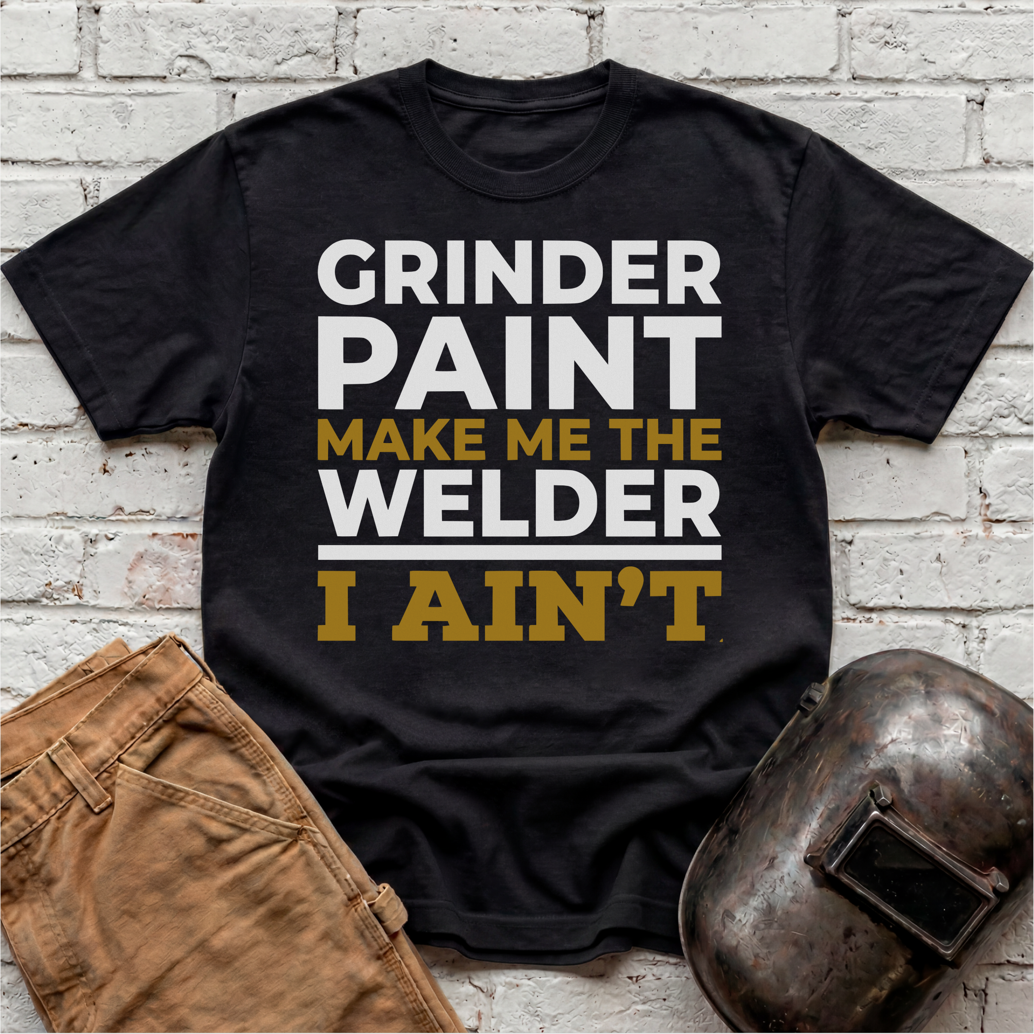 Grinder Paint Garmet-Dyed T-shirt