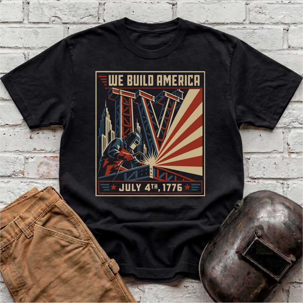 We Build America July 4th T-shirt