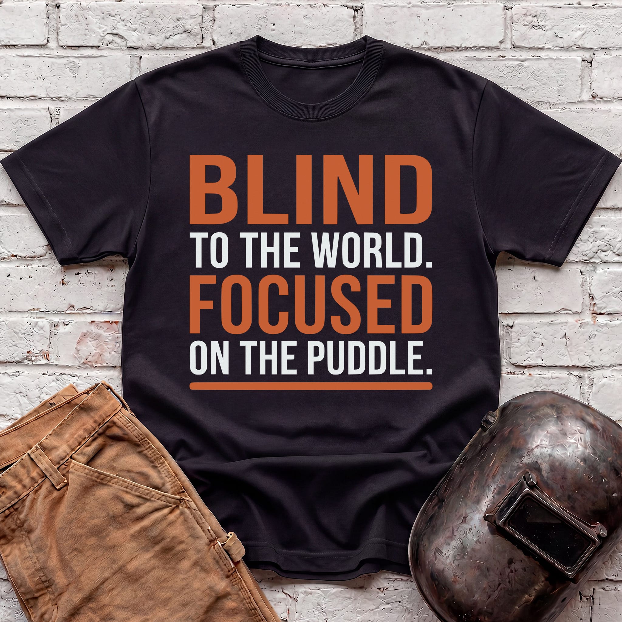 BLIND To The World FOCUSED On The Puddle T-shirt