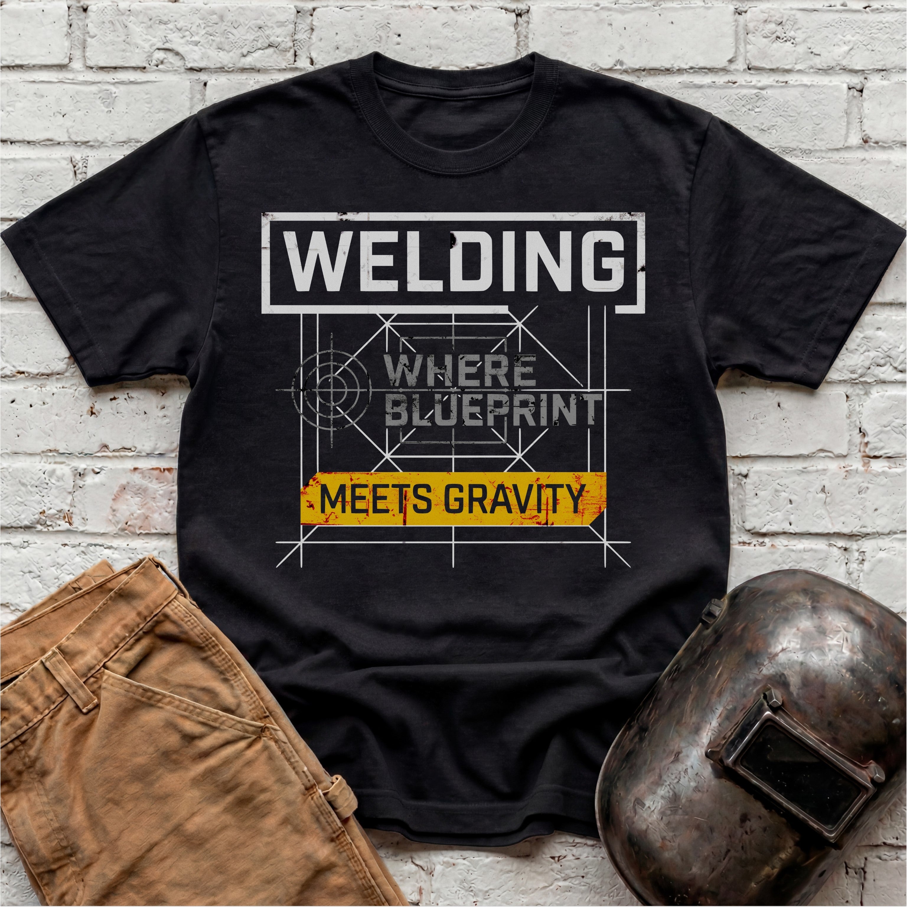 Where Blueprint Meets Gravity T-shirt