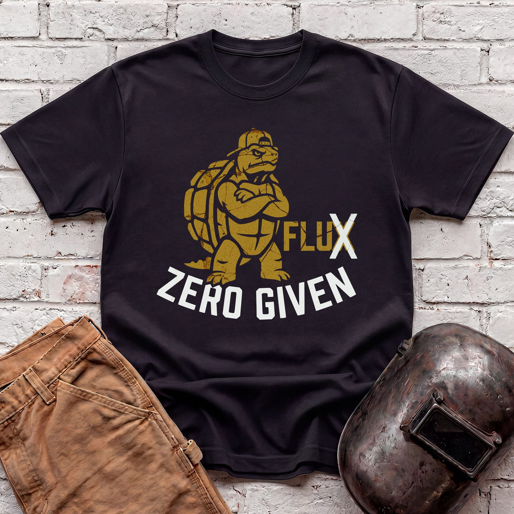 FLUX. ZERO GIVEN. Turtle T-shirt