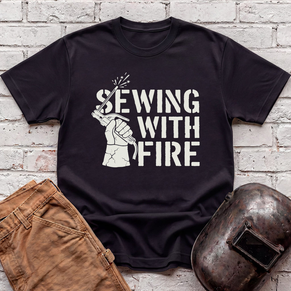 Sewing with Fire T-shirt