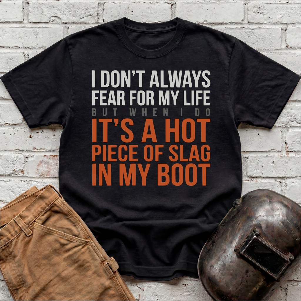 HOT SLAG in my BOOT T-shirt