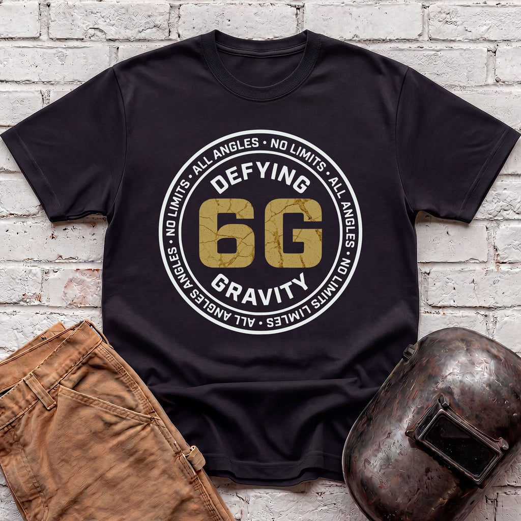 6G ALL ANGLES NO LIMITS DEFYING GRAVITY Badge T-shirt