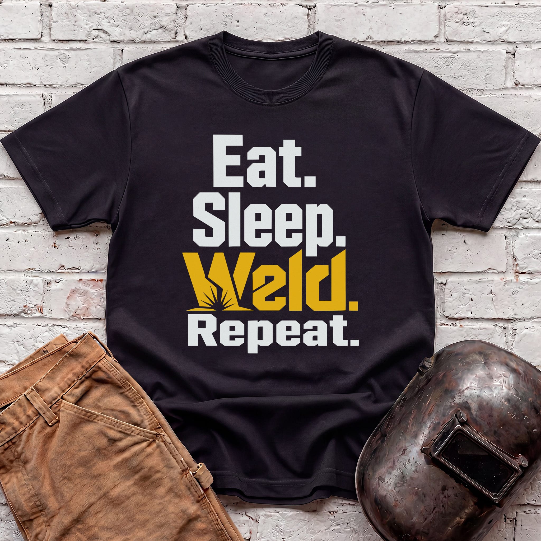 Eat. Sleep. WELD. Repeat. T-shirt