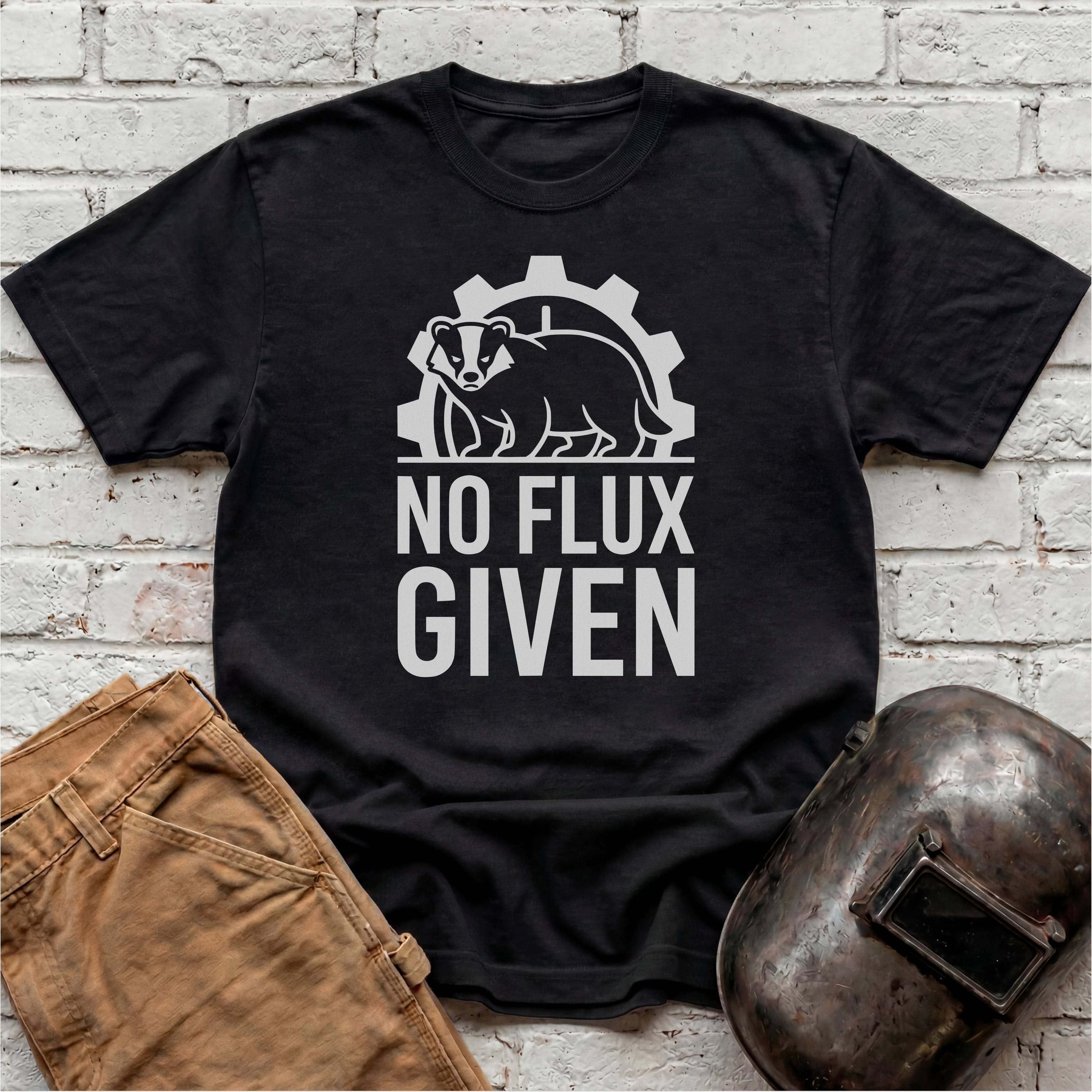 NO FLUX GIVEN Badger T-shirt