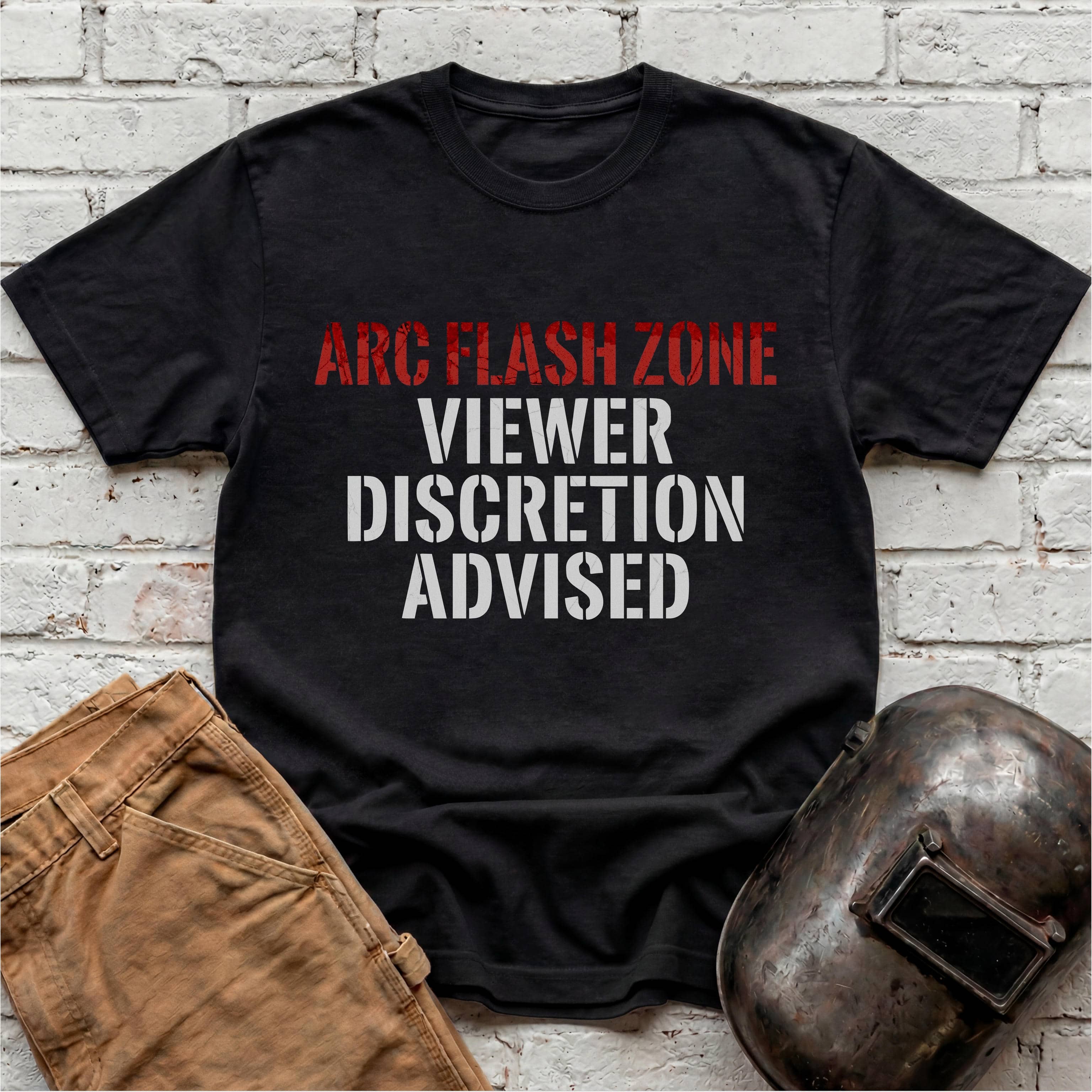 ARC FLASH ZONE Viewer Discretion Advised T-shirt