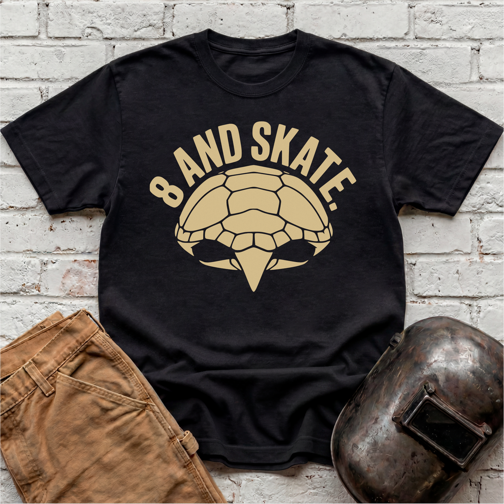8 AND SKATE Turtle T-shirt