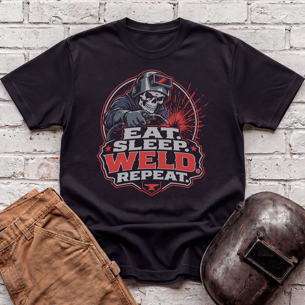 Eat. Sleep. WELD. Repeat. T-shirt