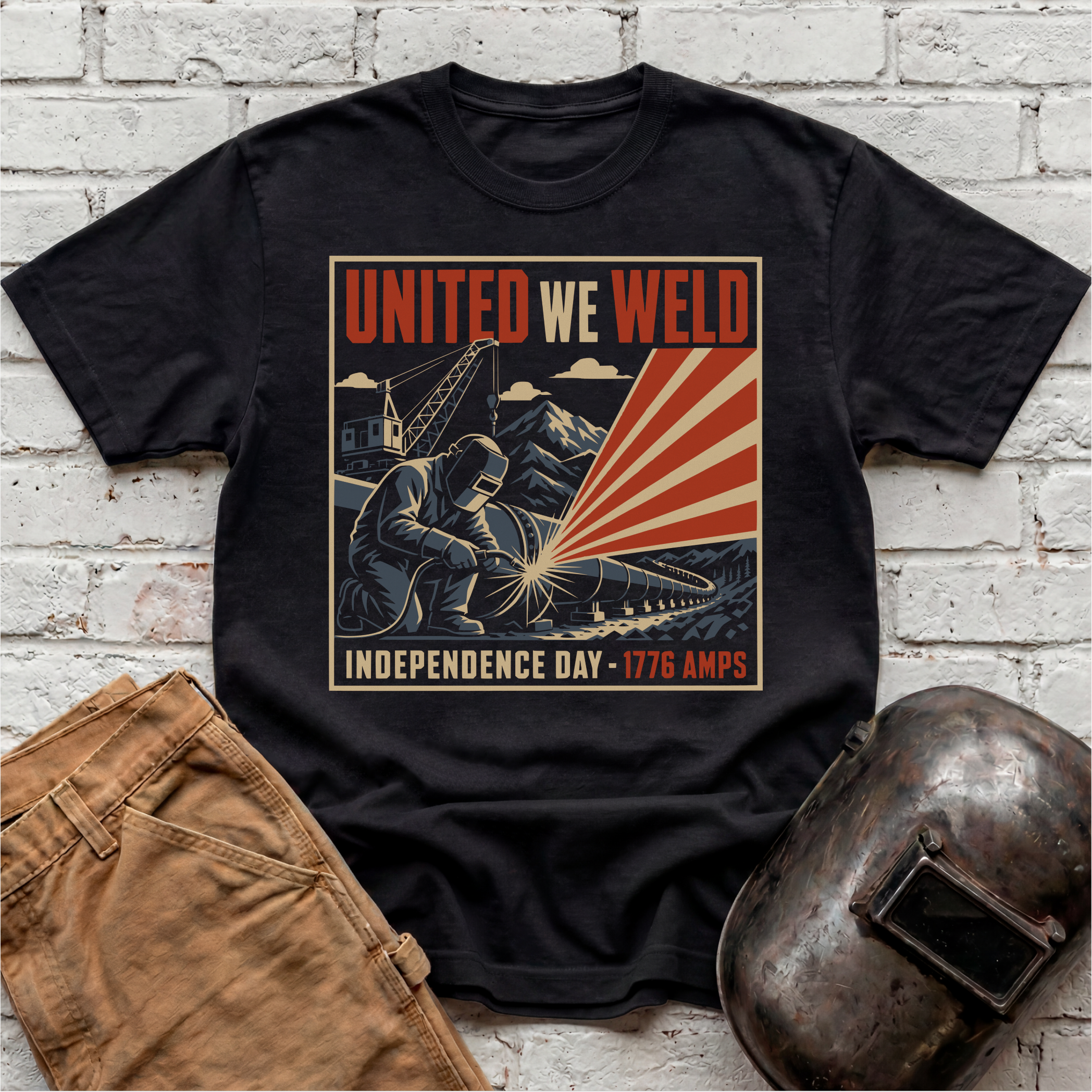 United We Weld Independence DayT-shirt
