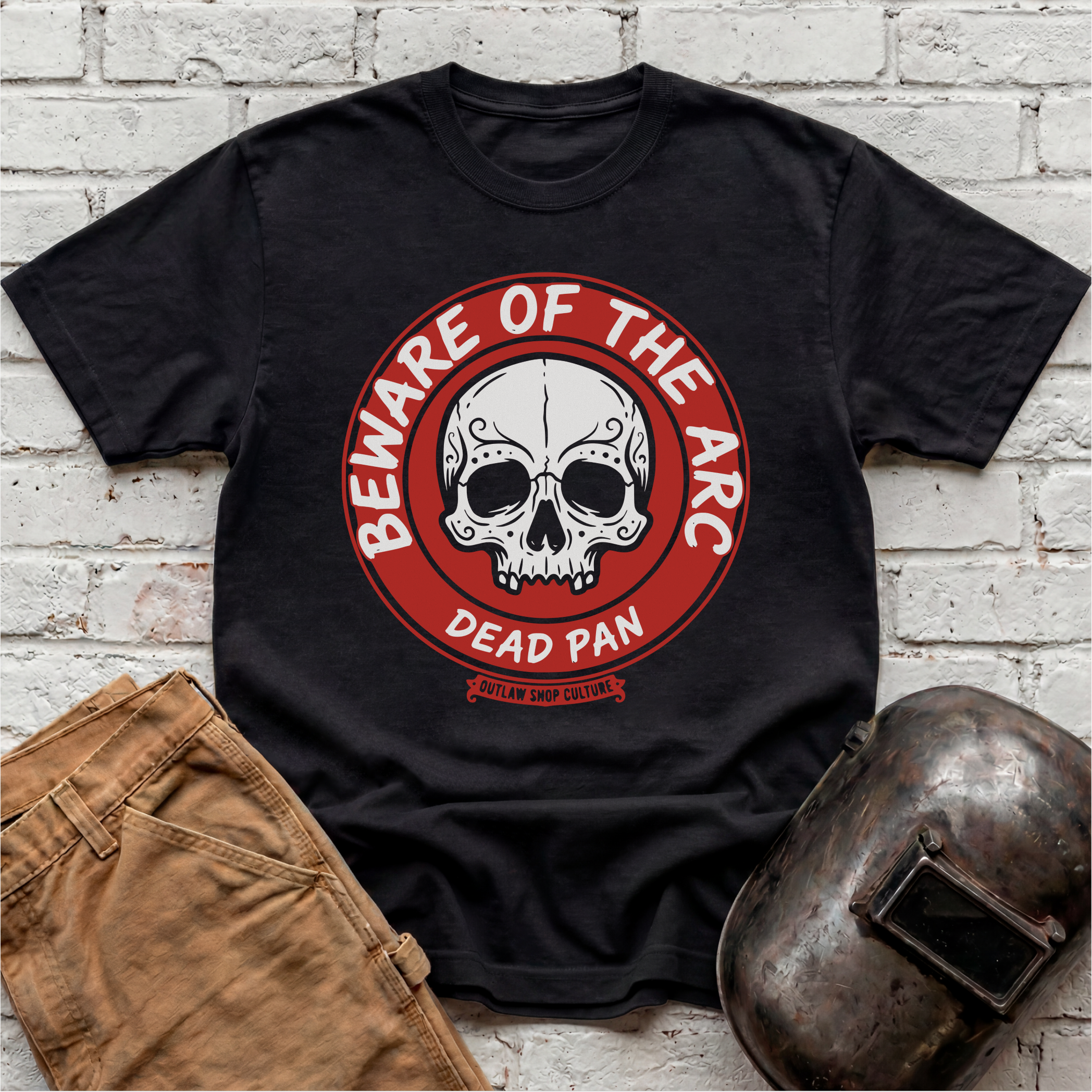 BEWARE Of The ARC Dead Pan T-shirt
