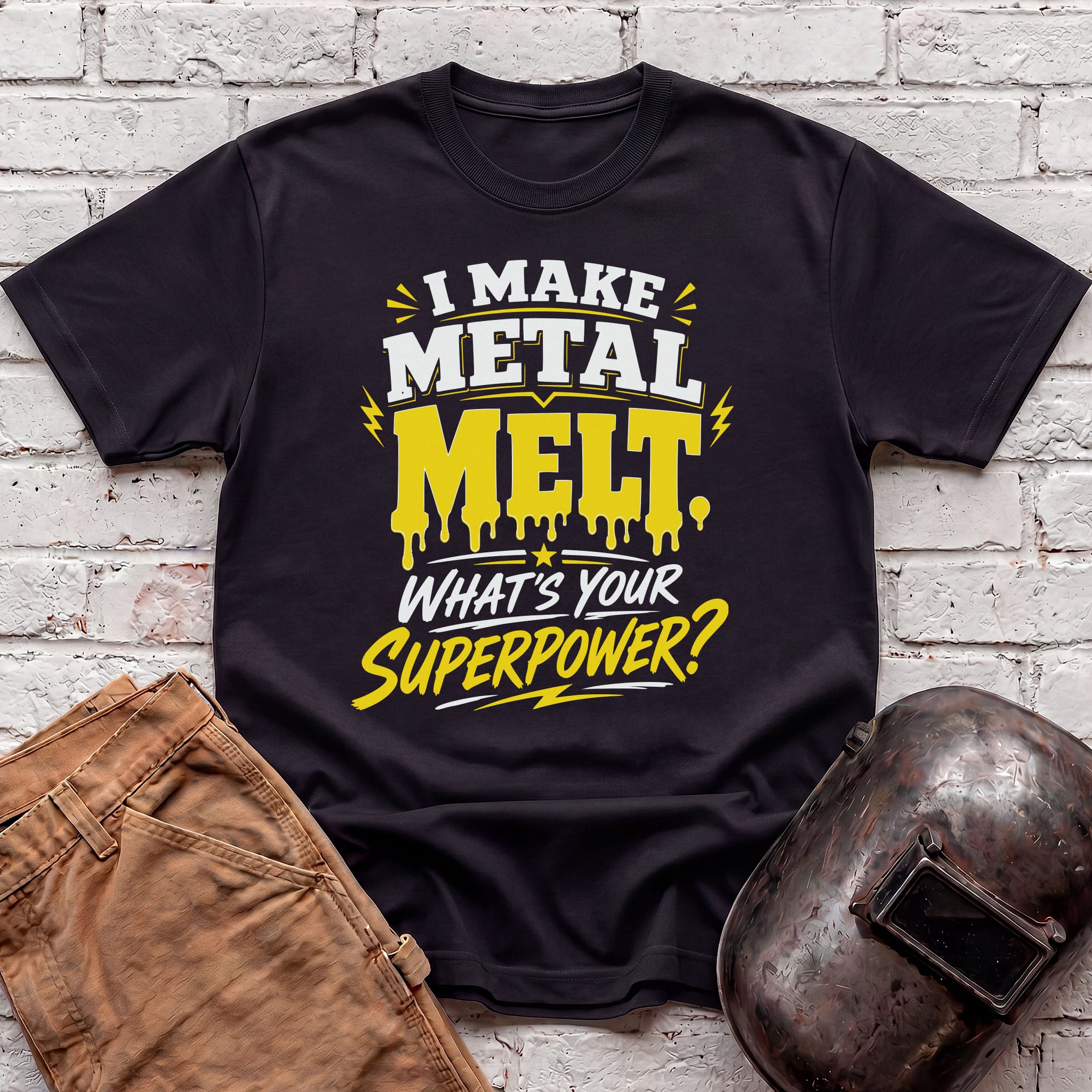 Melting Metal Superpower T-shirt