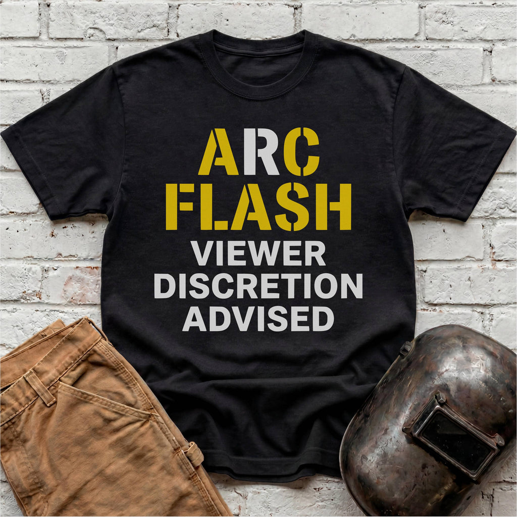 ARC FLASH Viewer Discretion Advised T-shirt