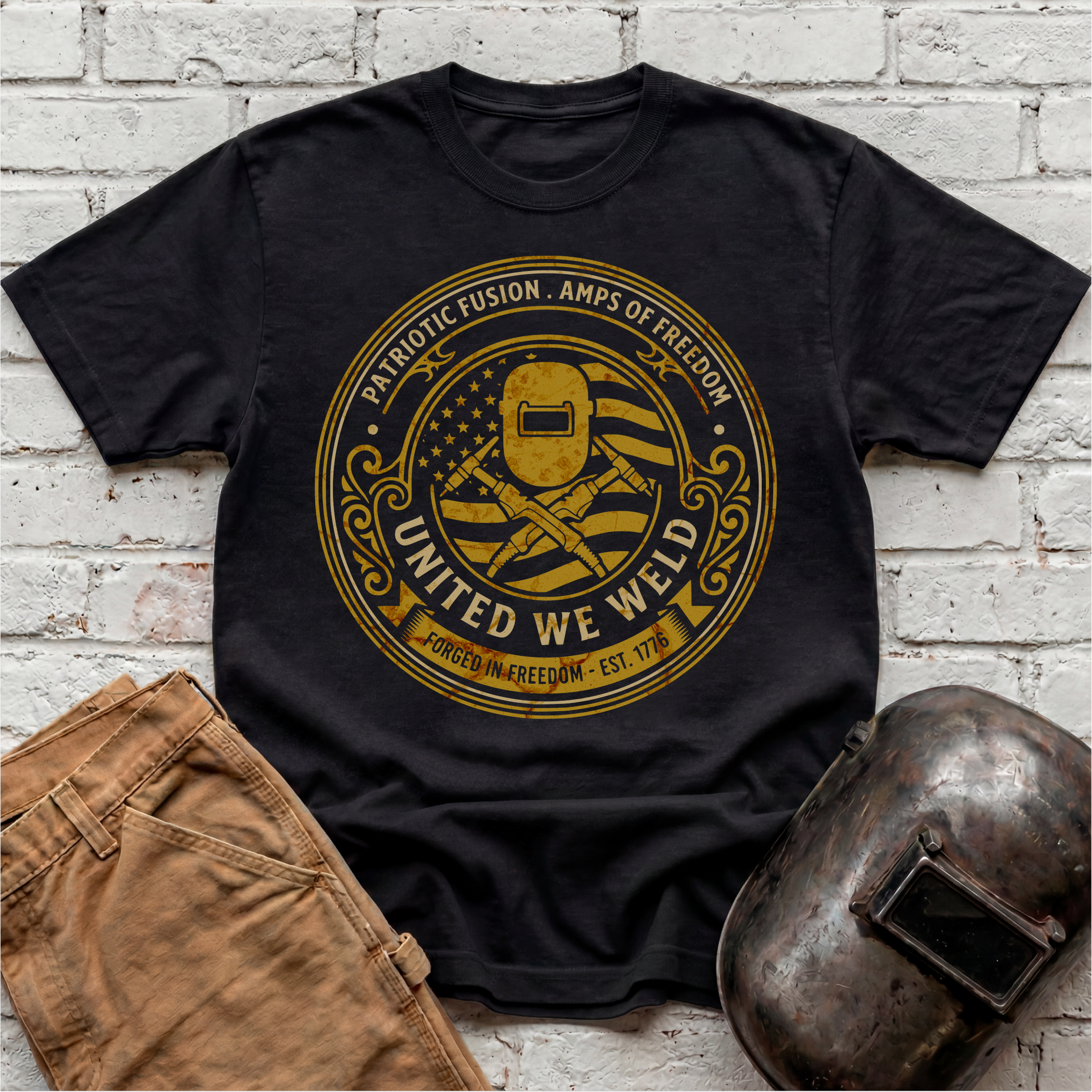 United We Weld Badge T-shirt