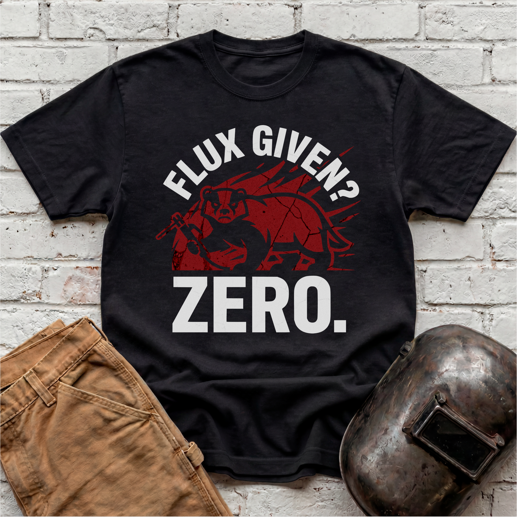 FLUX GIVEN? ZERO Badger T-shirt