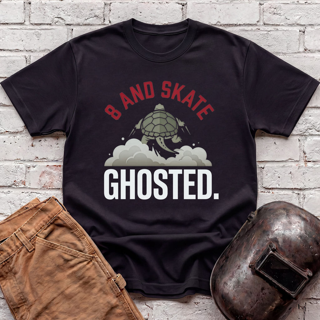 8 AND SKATE Ghosted Turtle T-shirt
