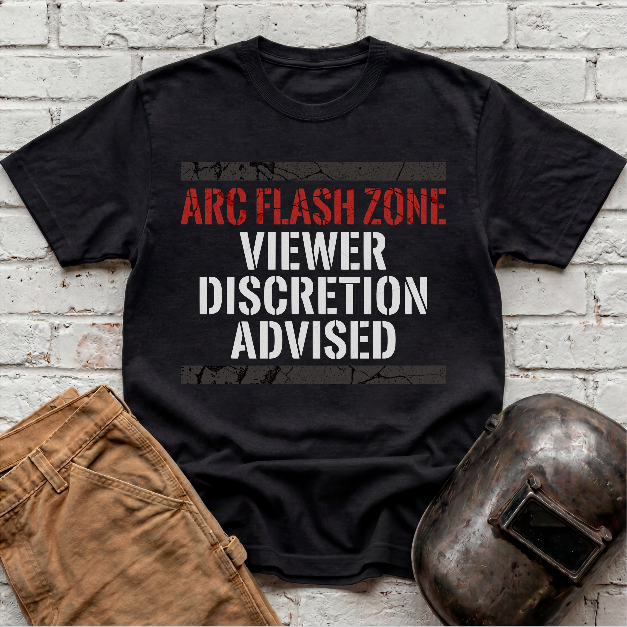 ARC FLASH ZONE Viewer Discretion Advised T-shirt