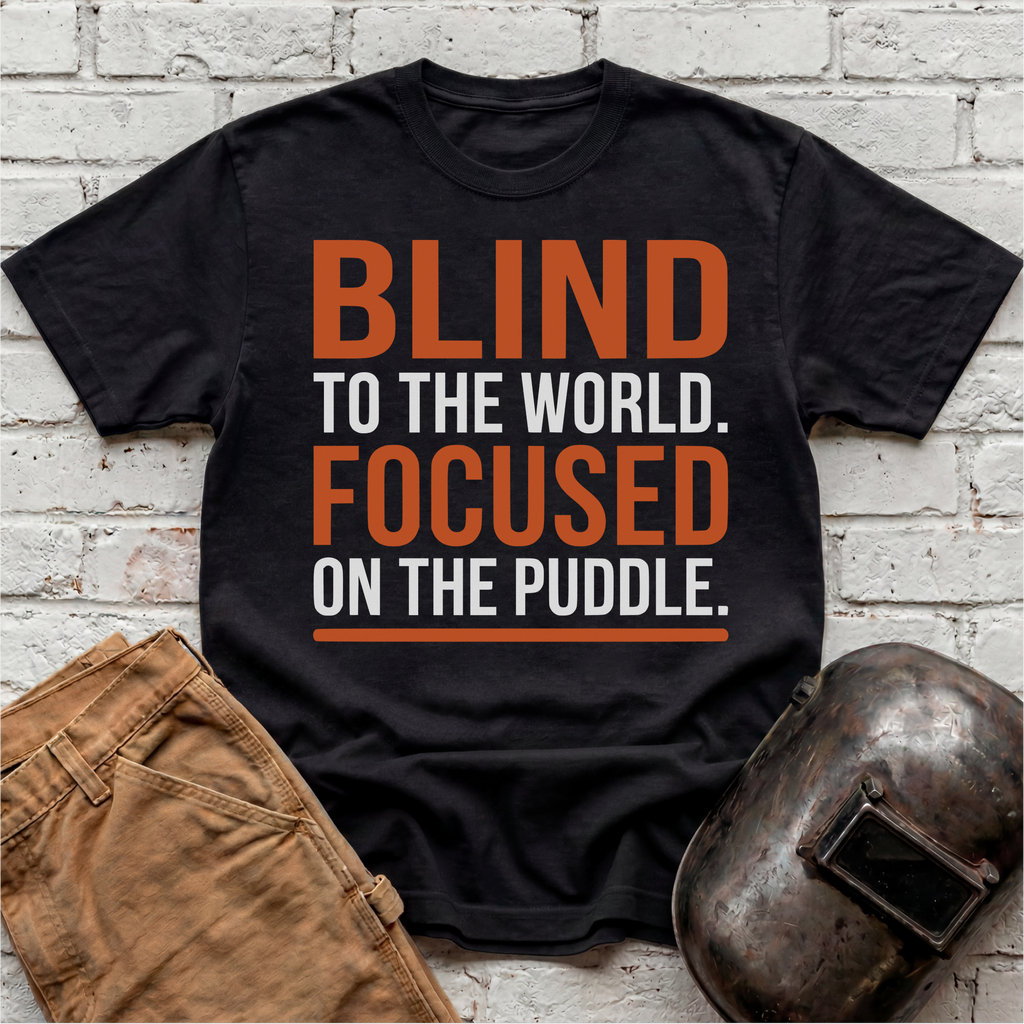 BLIND To The World FOCUSED On The Puddle T-shirt