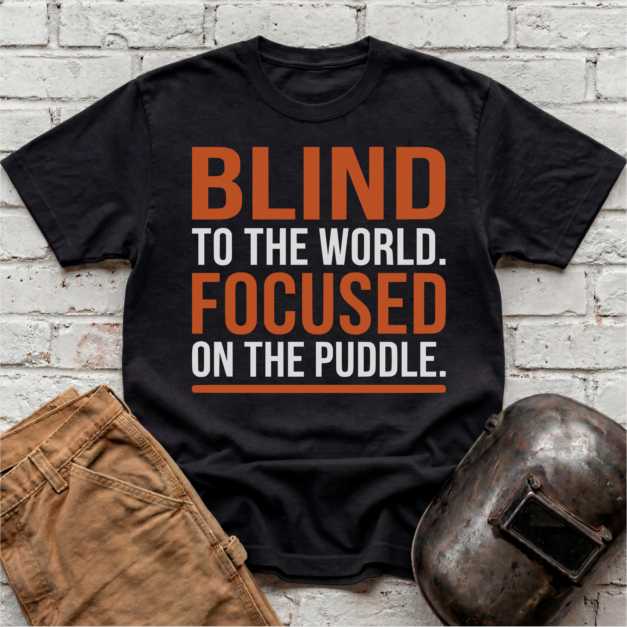 BLIND To The World FOCUSED On The Puddle T-shirt
