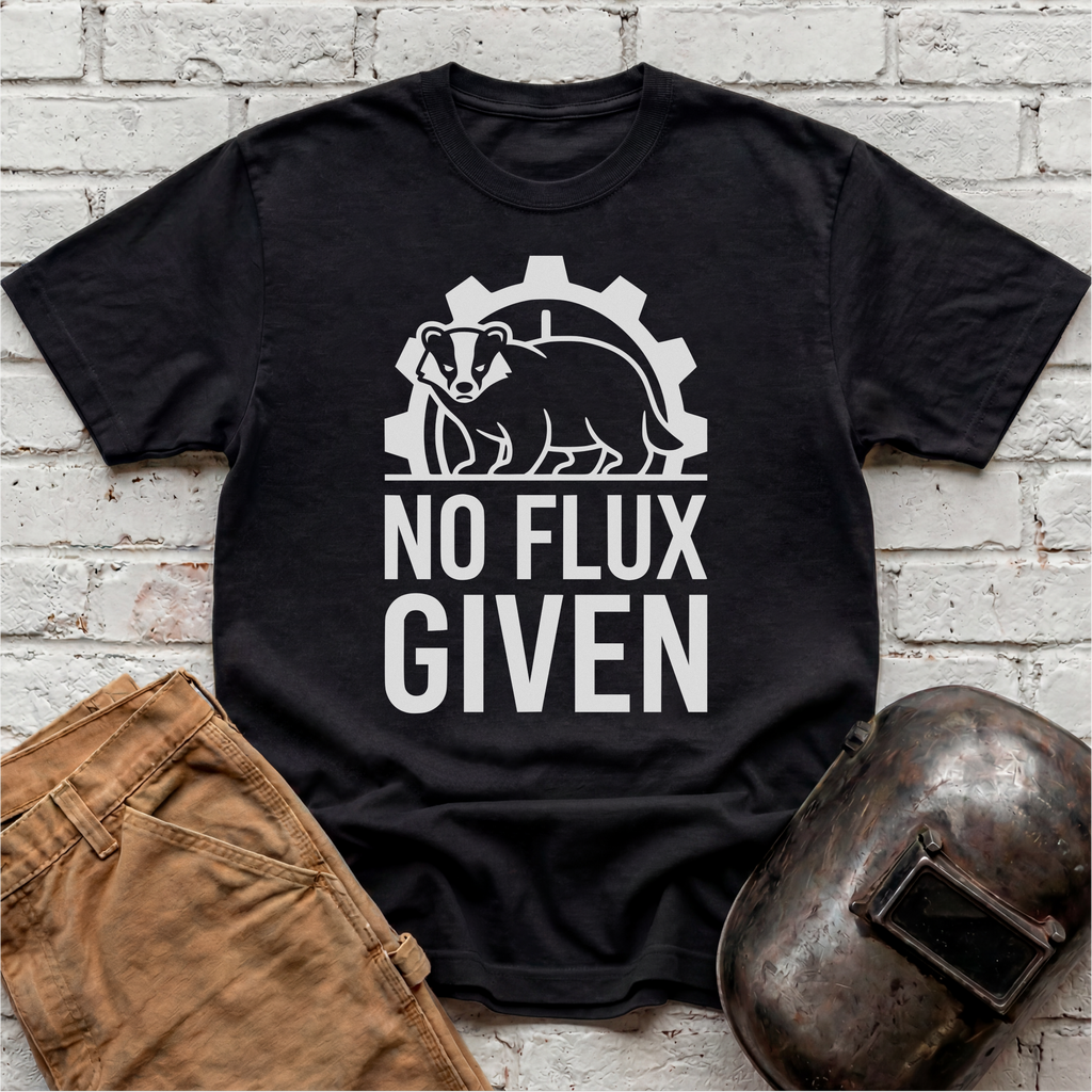 NO FLUX GIVEN Badger T-shirt