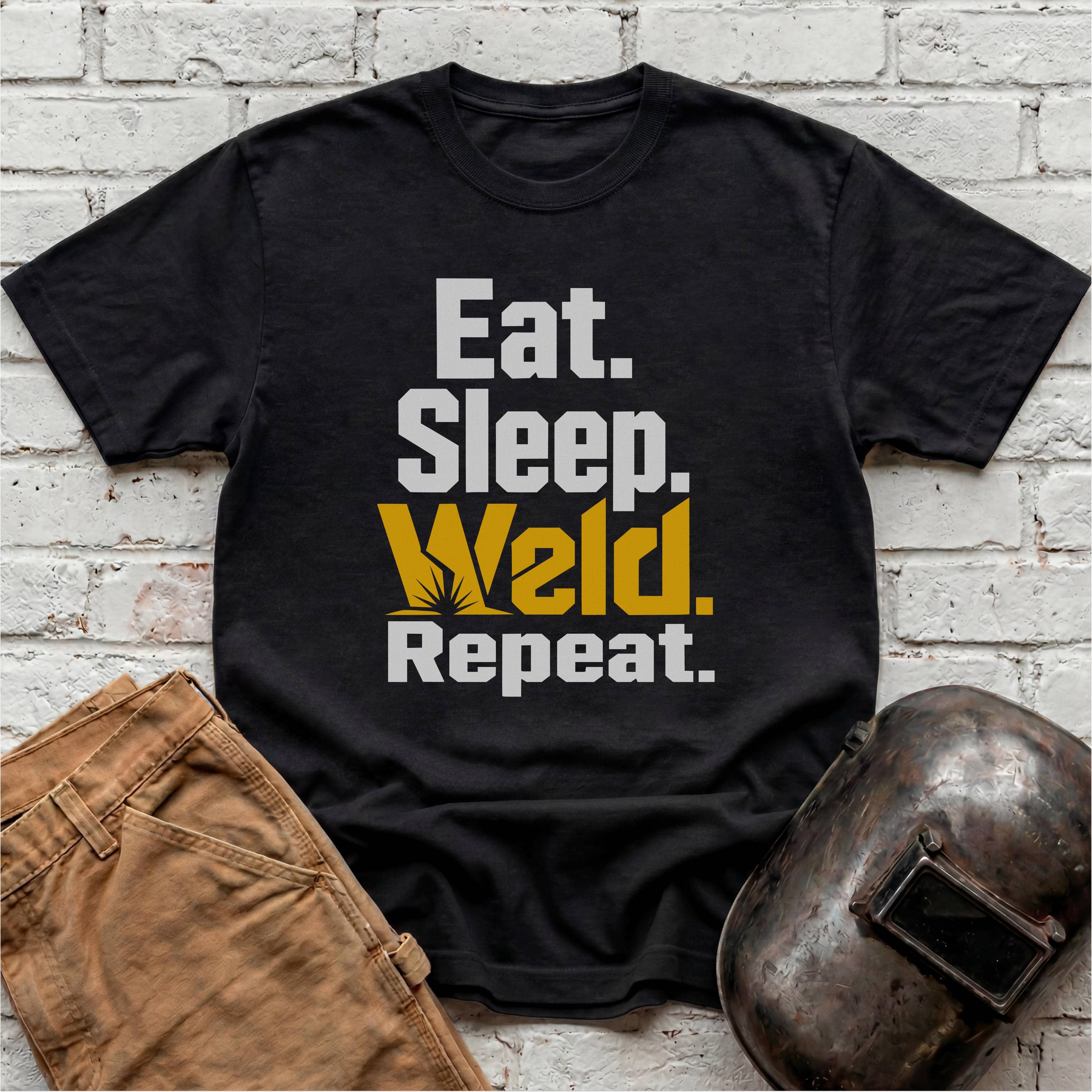 Eat. Sleep. WELD. Repeat. T-shirt