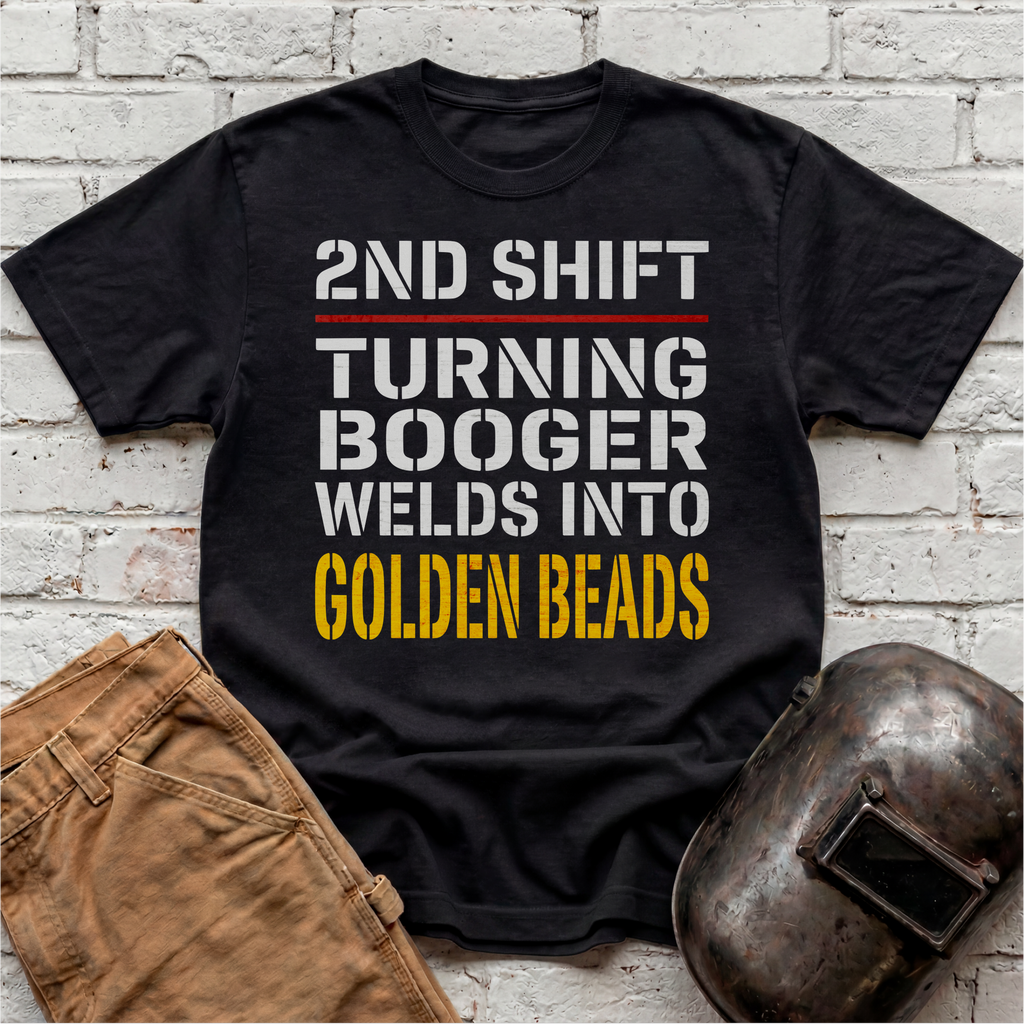 2nd SHIFT Golden BEADS T-shirt