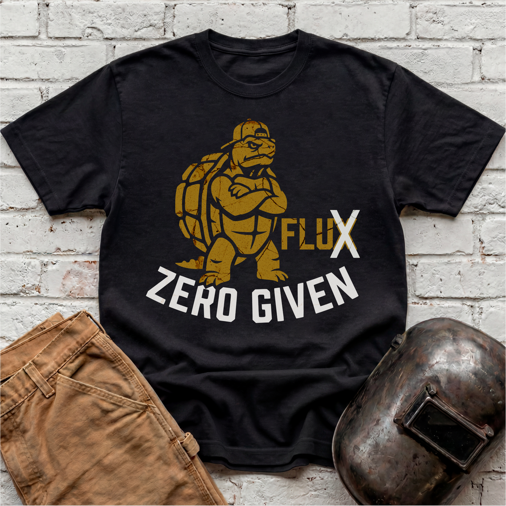 FLUX. ZERO GIVEN. Turtle T-shirt