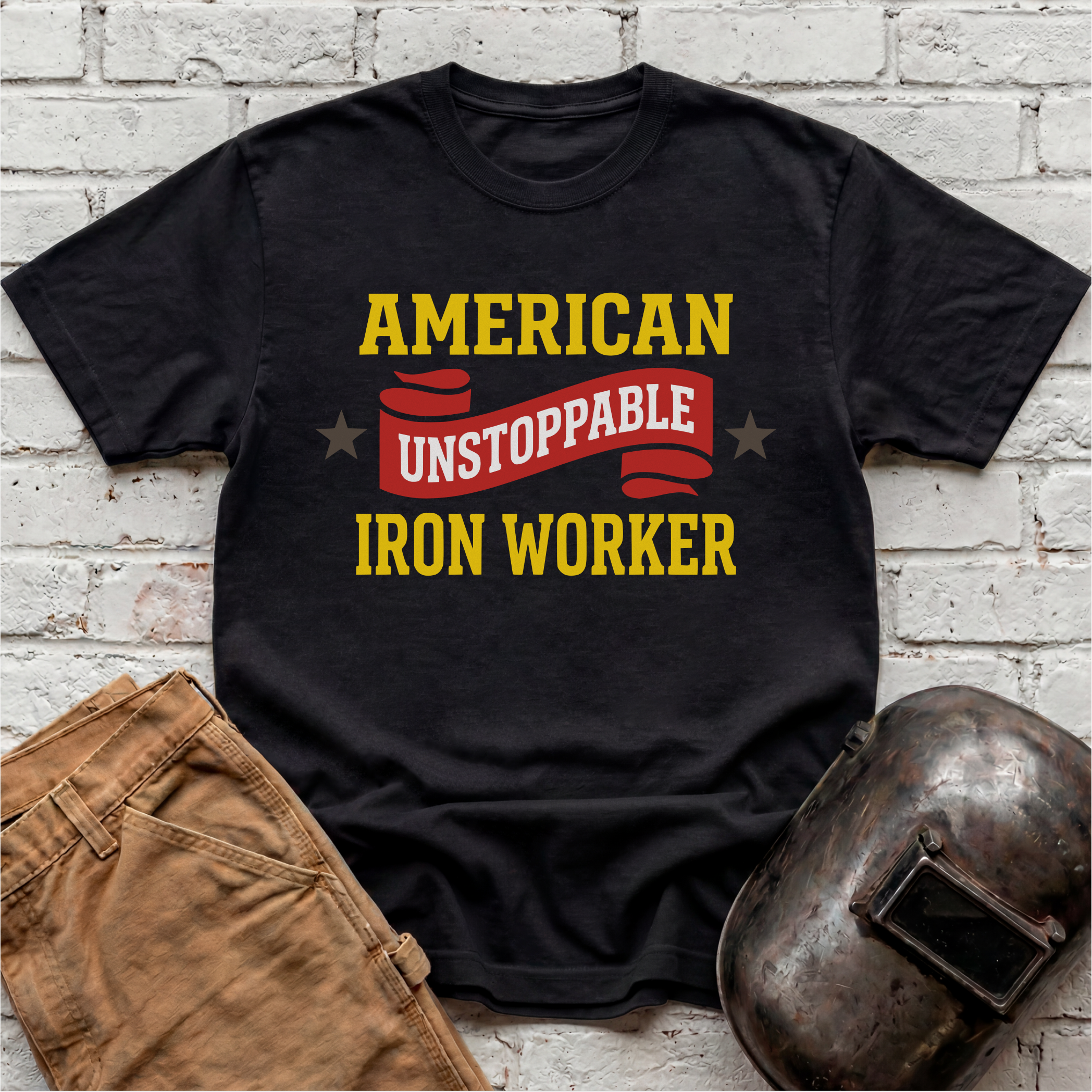 UNSTOPPABLE AMERICAN IRON WORKER T-shirt