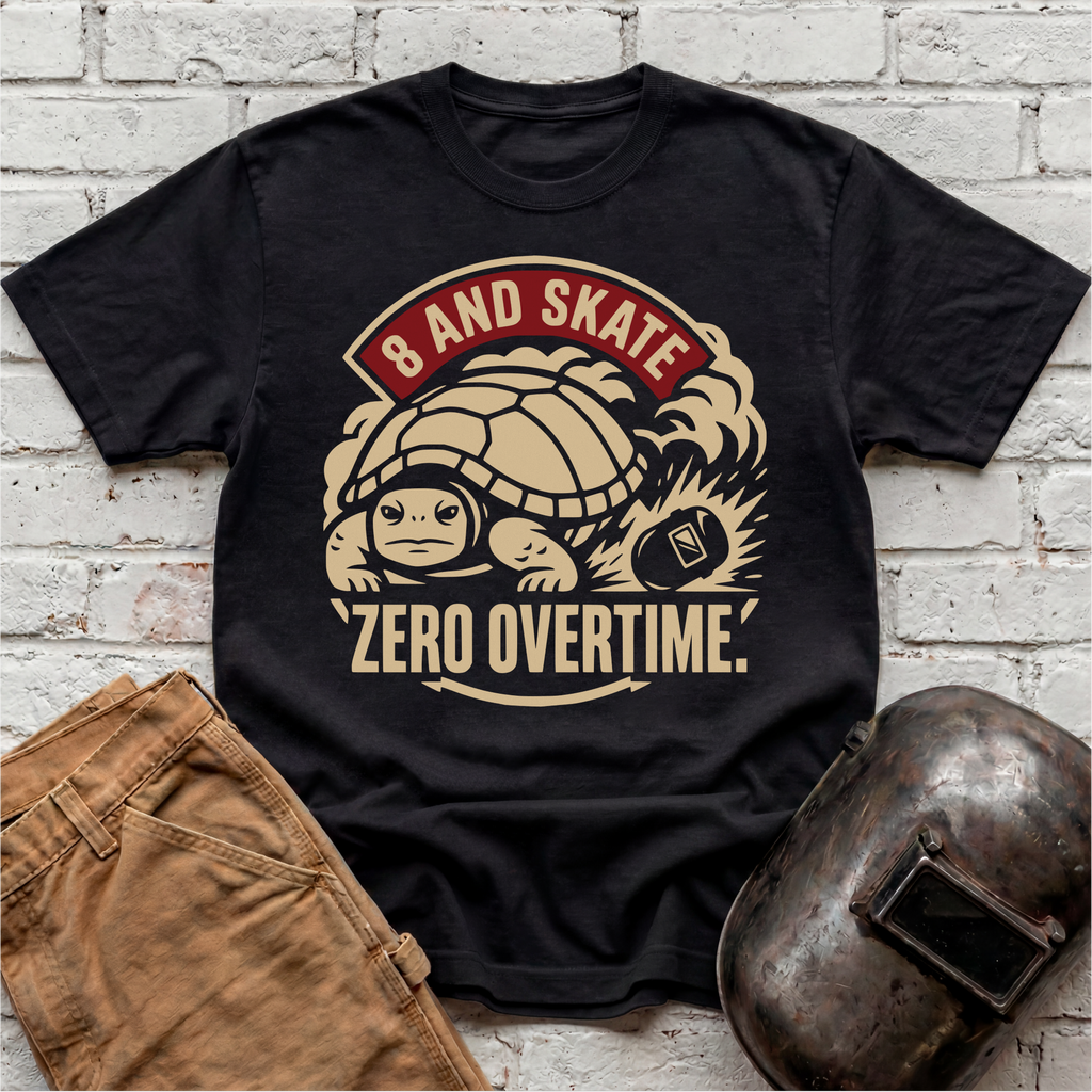 8 AND SKATE Zero Overtime Turtle T-shirt