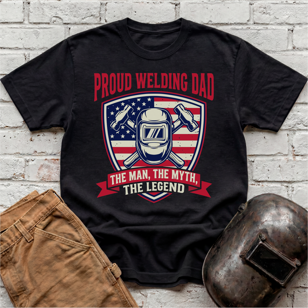 Proud Welding Dad T-shirt