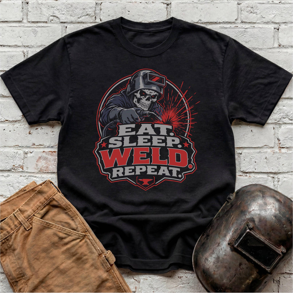 Eat. Sleep. WELD. Repeat. T-shirt