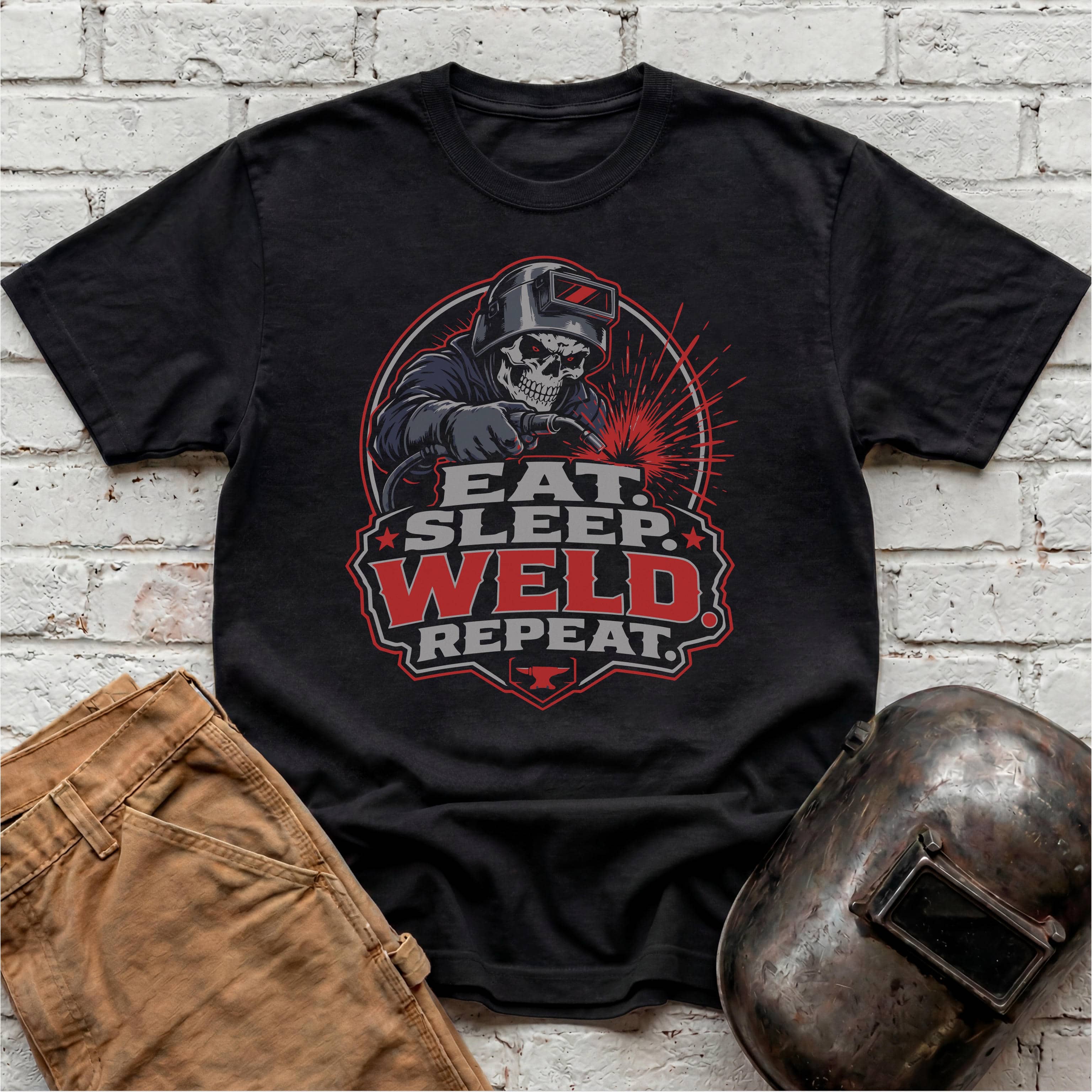 Eat. Sleep. WELD. Repeat. T-shirt