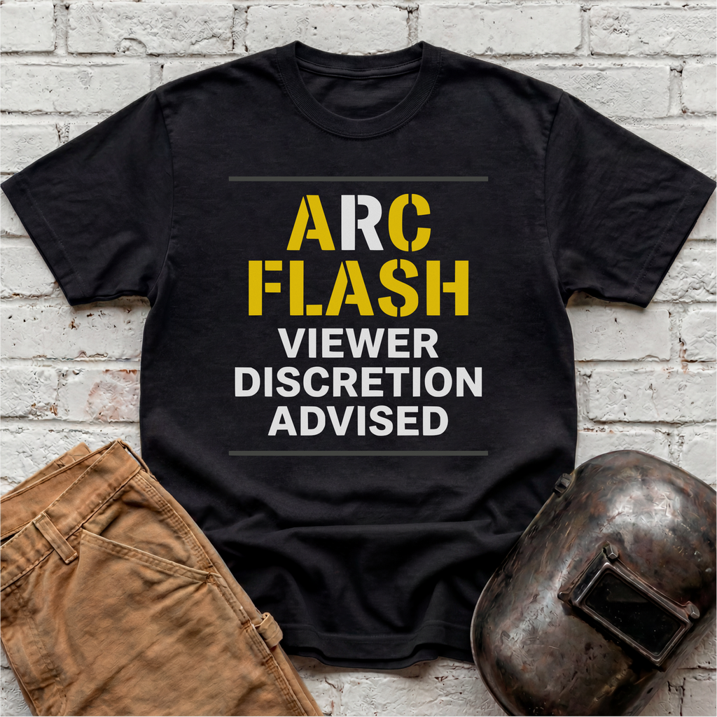 ARC FLASH Viewer Discretion Advised T-shirt