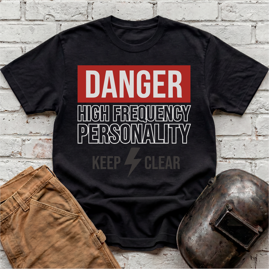 HIGH FREQUENCY PERSONALITY Danger T-shirt