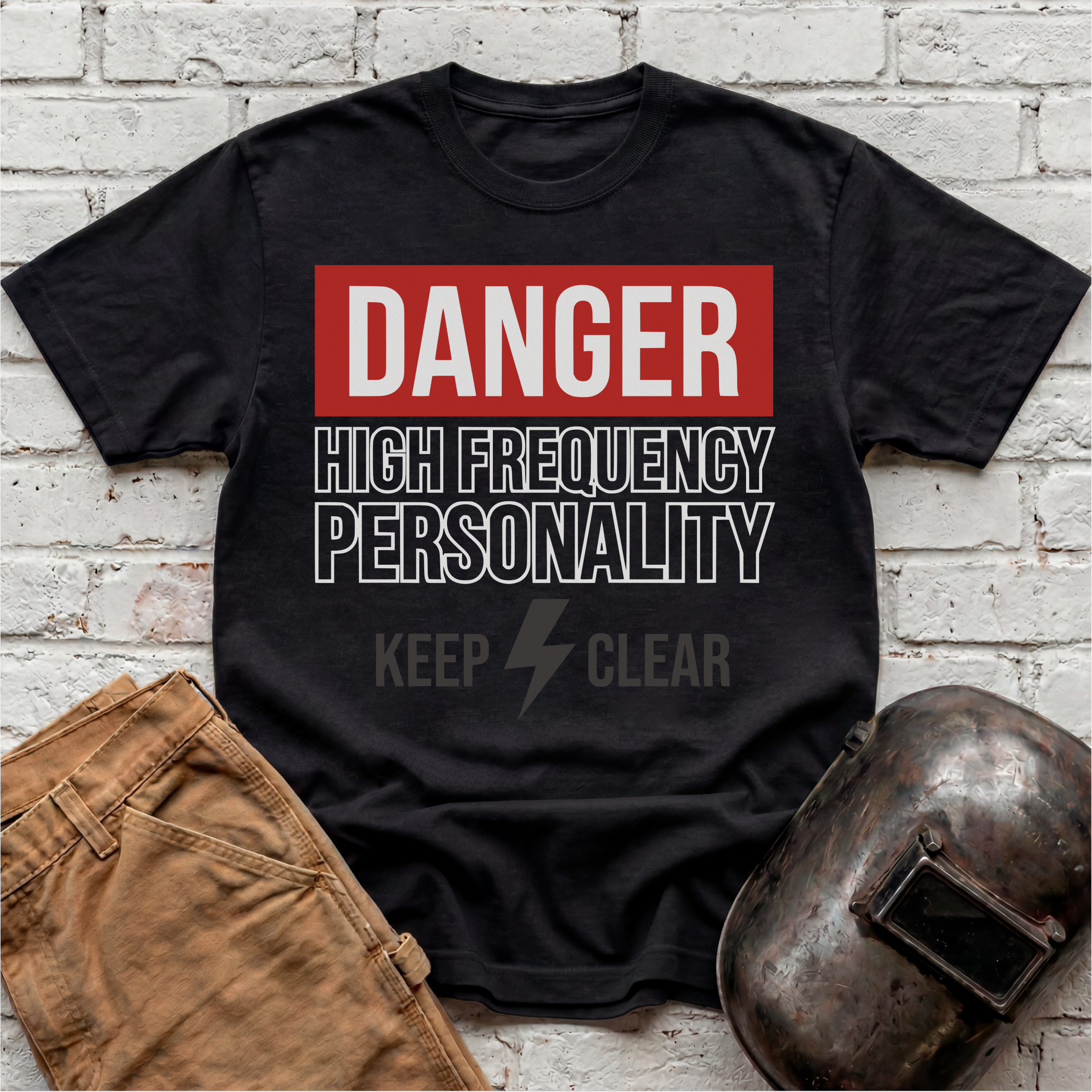 HIGH FREQUENCY PERSONALITY Danger T-shirt