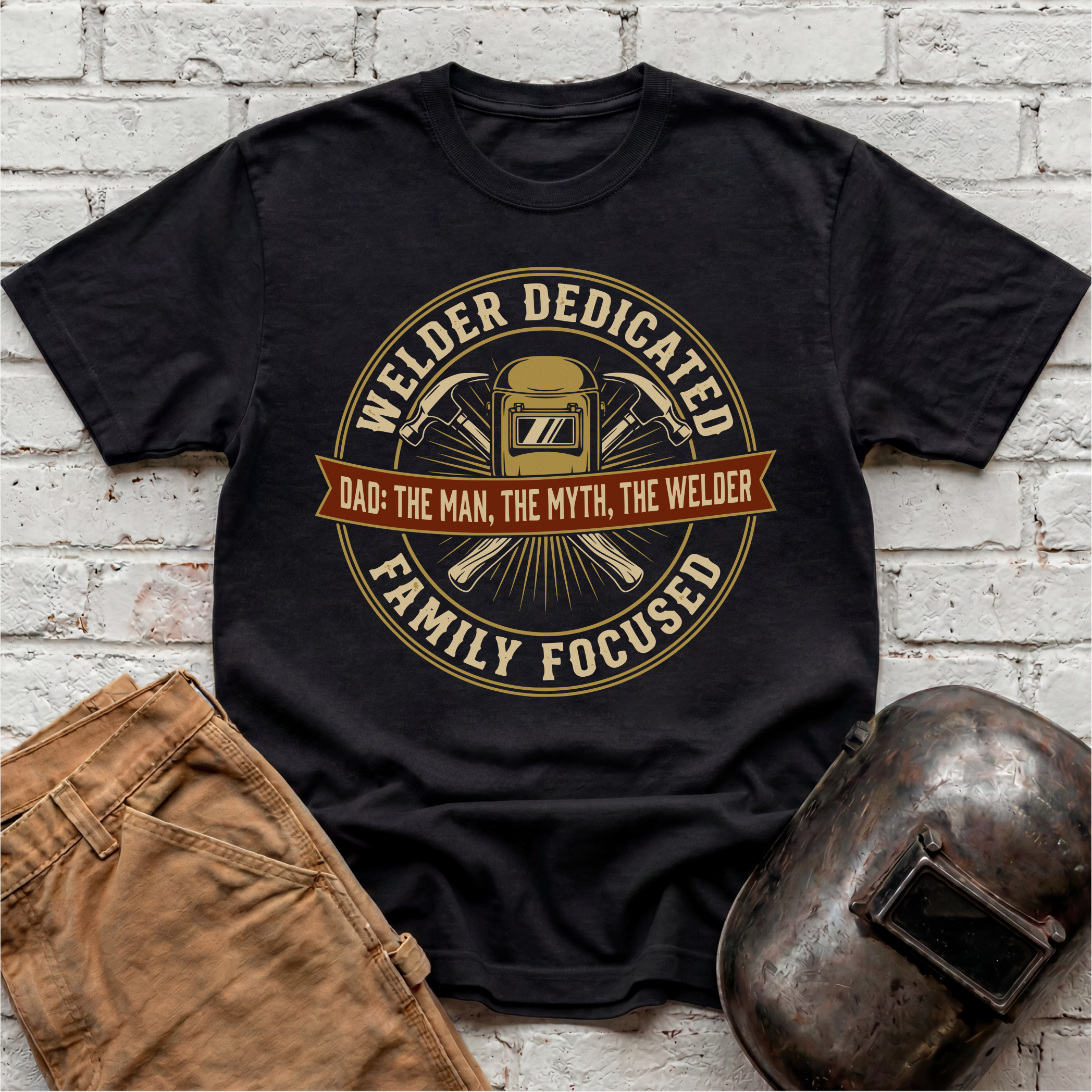 Welder Dedicated, Family Focused T-shirt