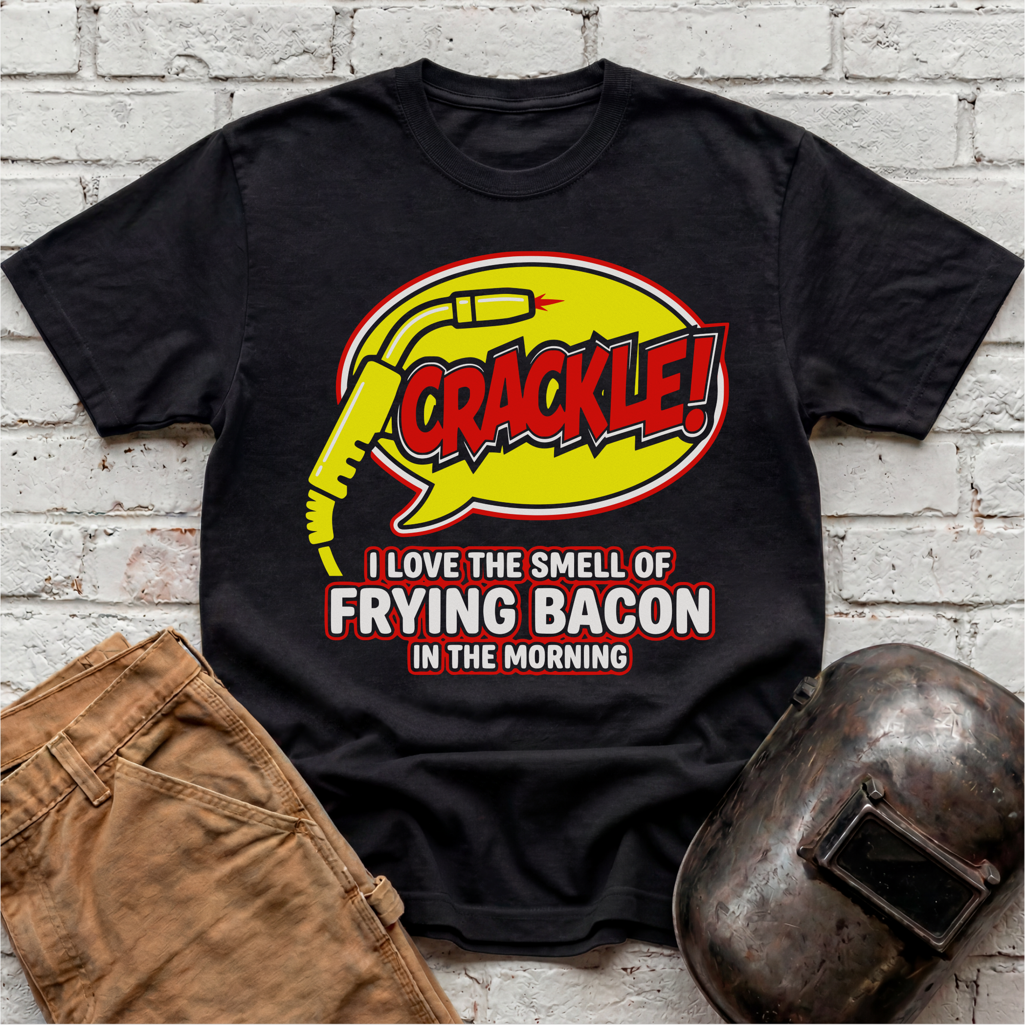 CRACKLE Frying Bacon T-shirt