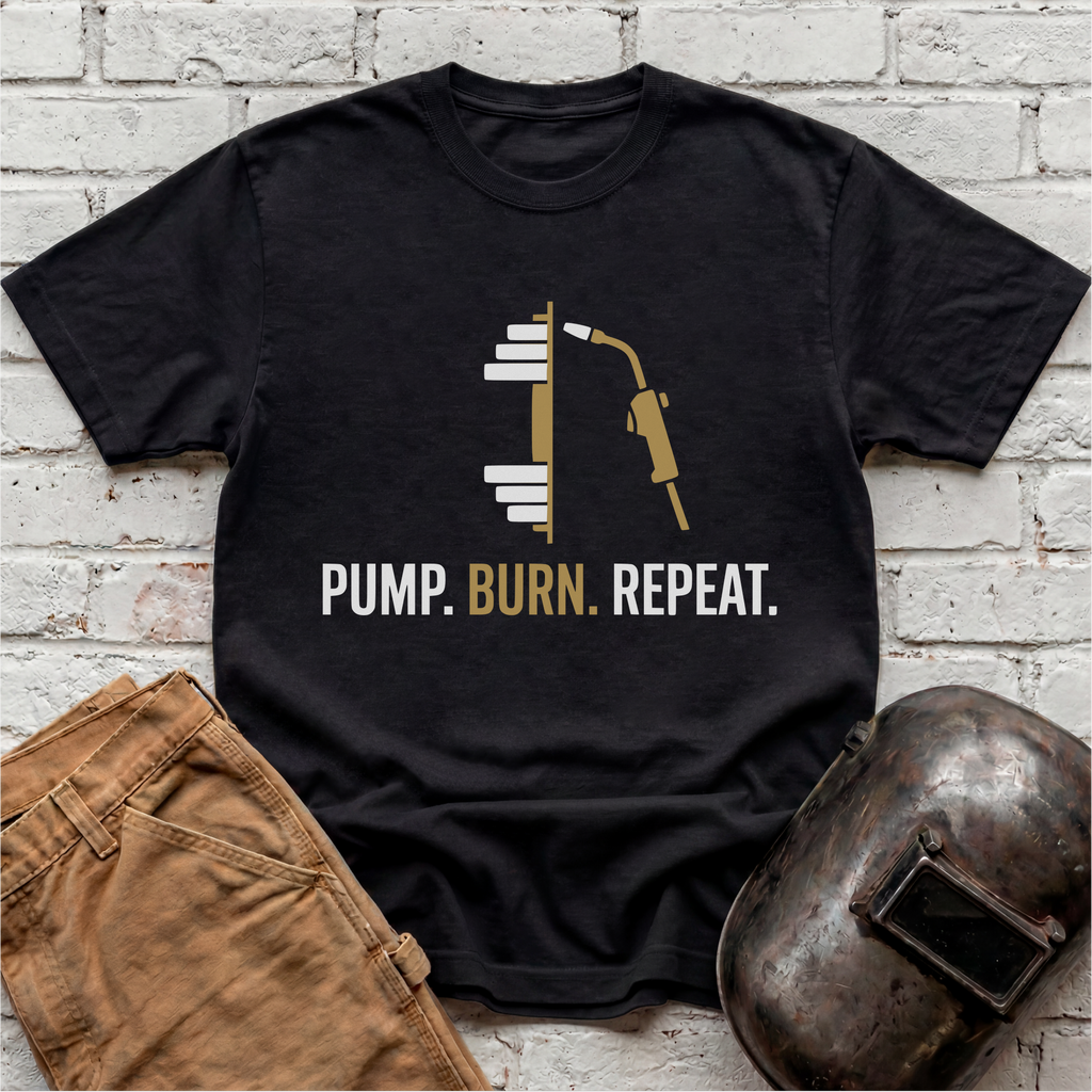 PUMP. BURN. REPEAT. T-shirt