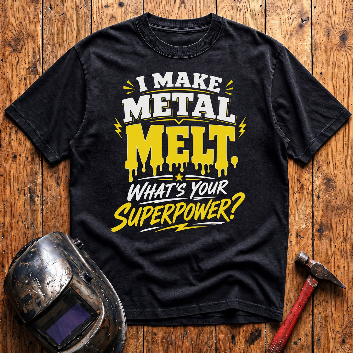 Melting Metal Superpower T-shirt