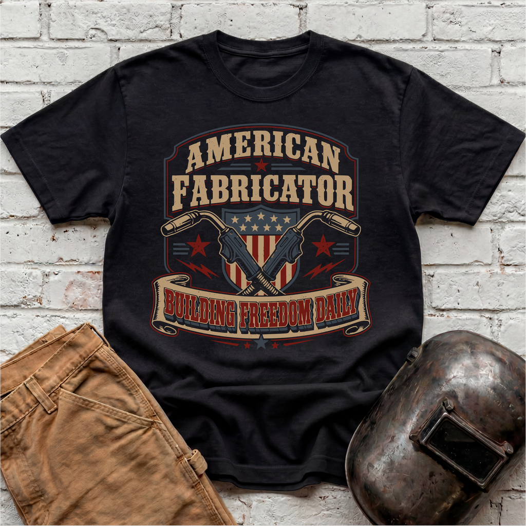 American Fabricator Building Freedom Daily T-shirt