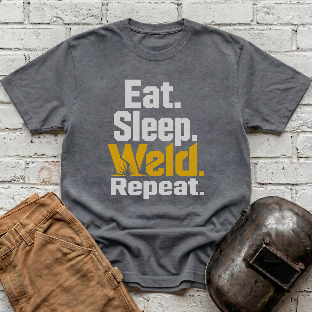 Eat. Sleep. WELD. Repeat. T-shirt