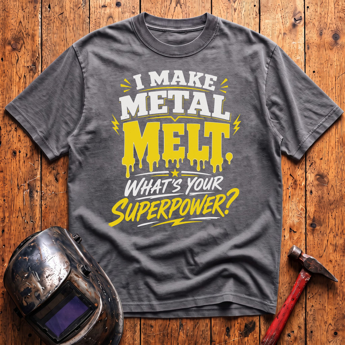 Melting Metal Superpower T-shirt