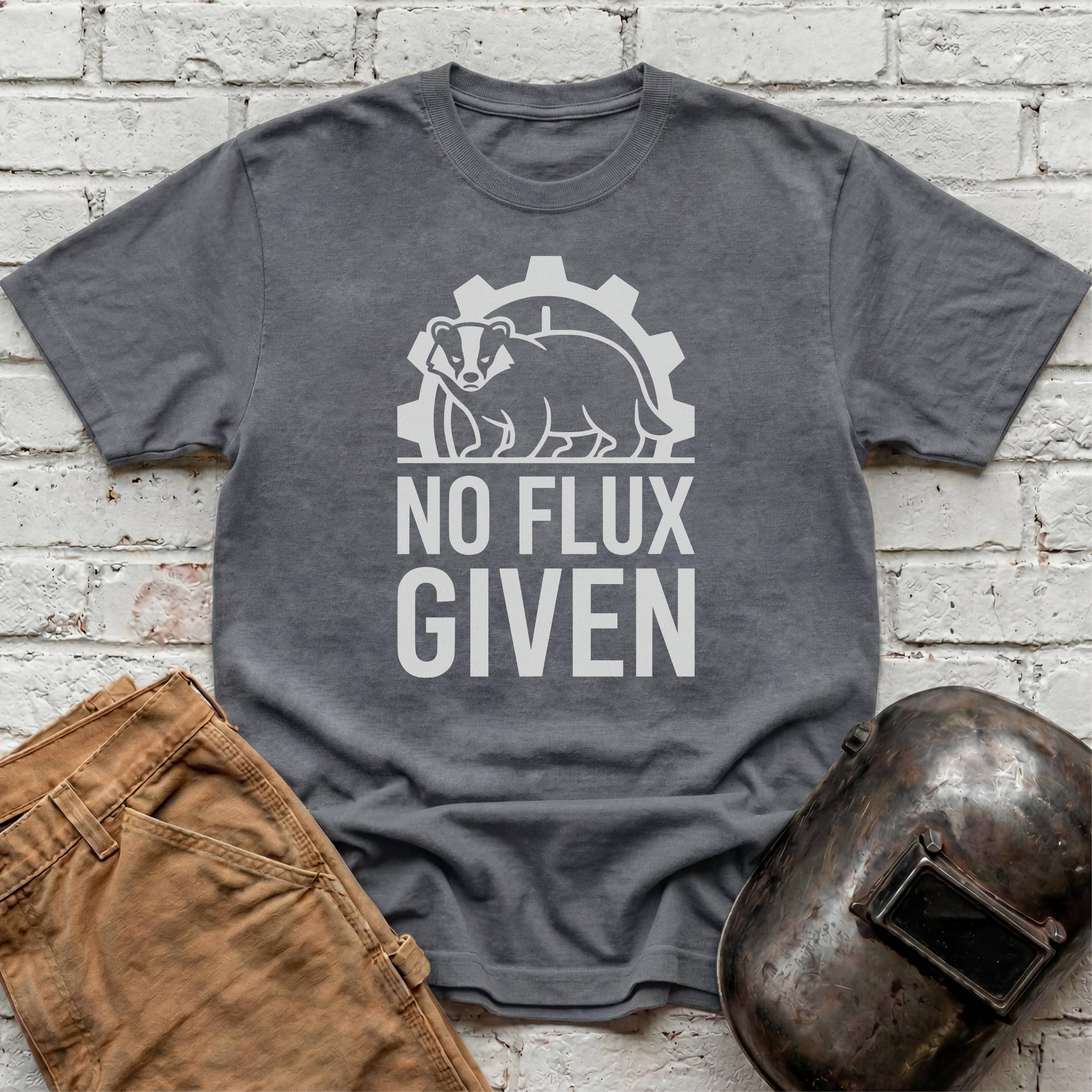 NO FLUX GIVEN Badger T-shirt
