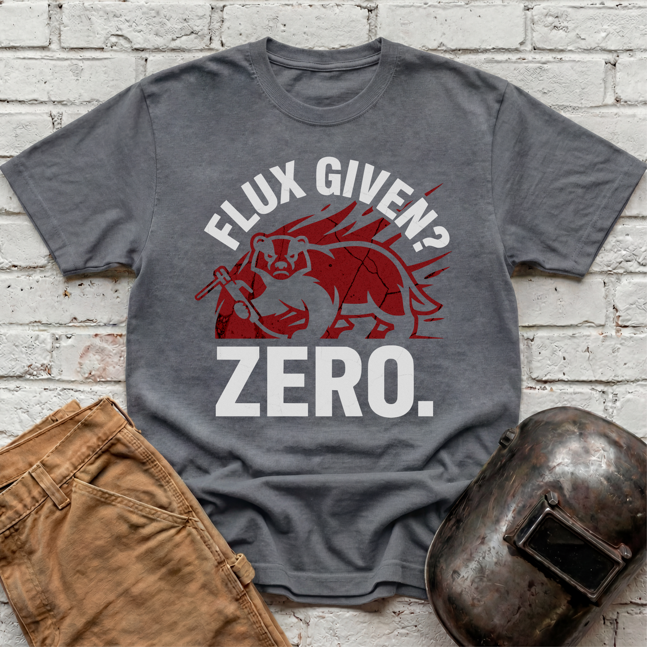 FLUX GIVEN? ZERO Badger T-shirt