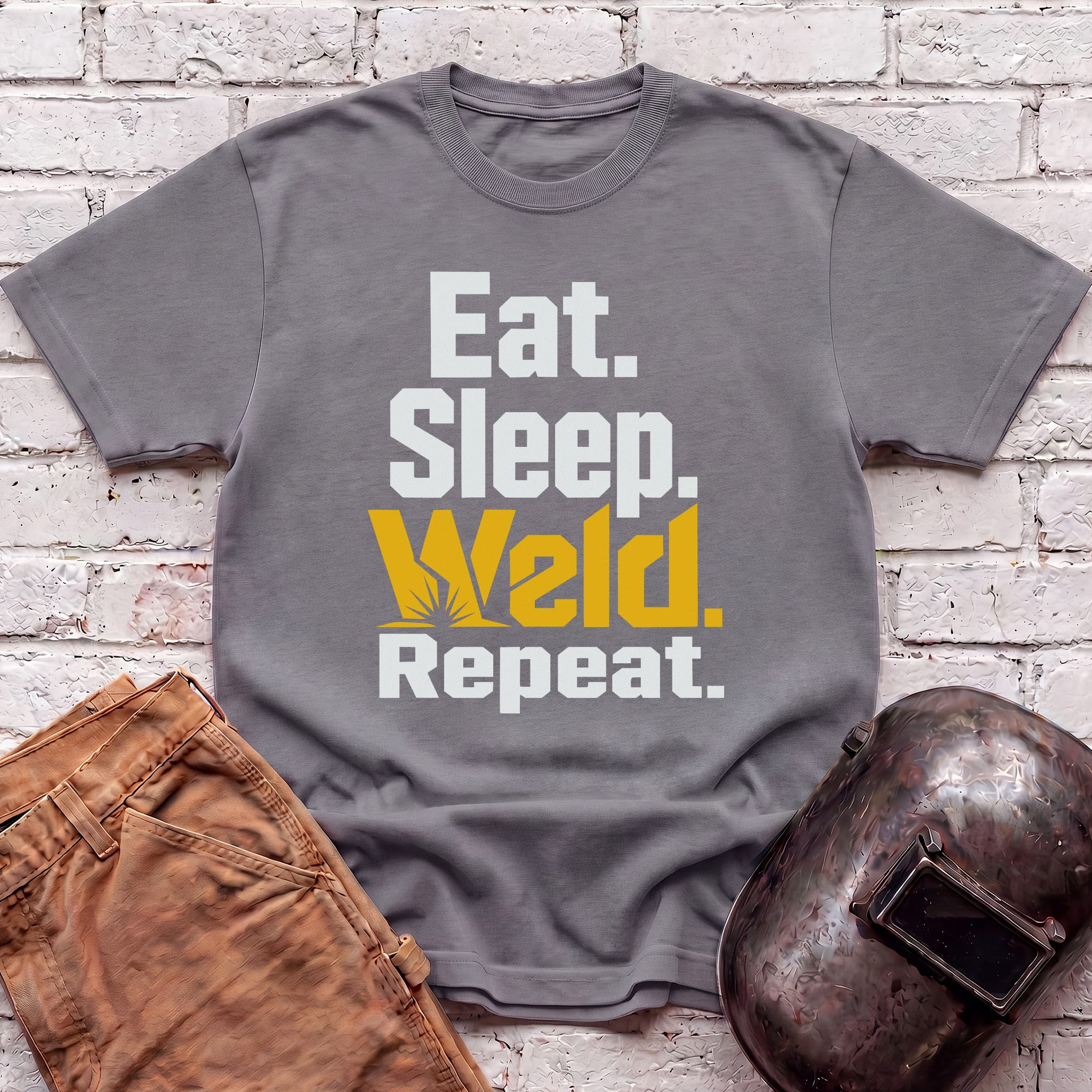 Eat. Sleep. WELD. Repeat. T-shirt