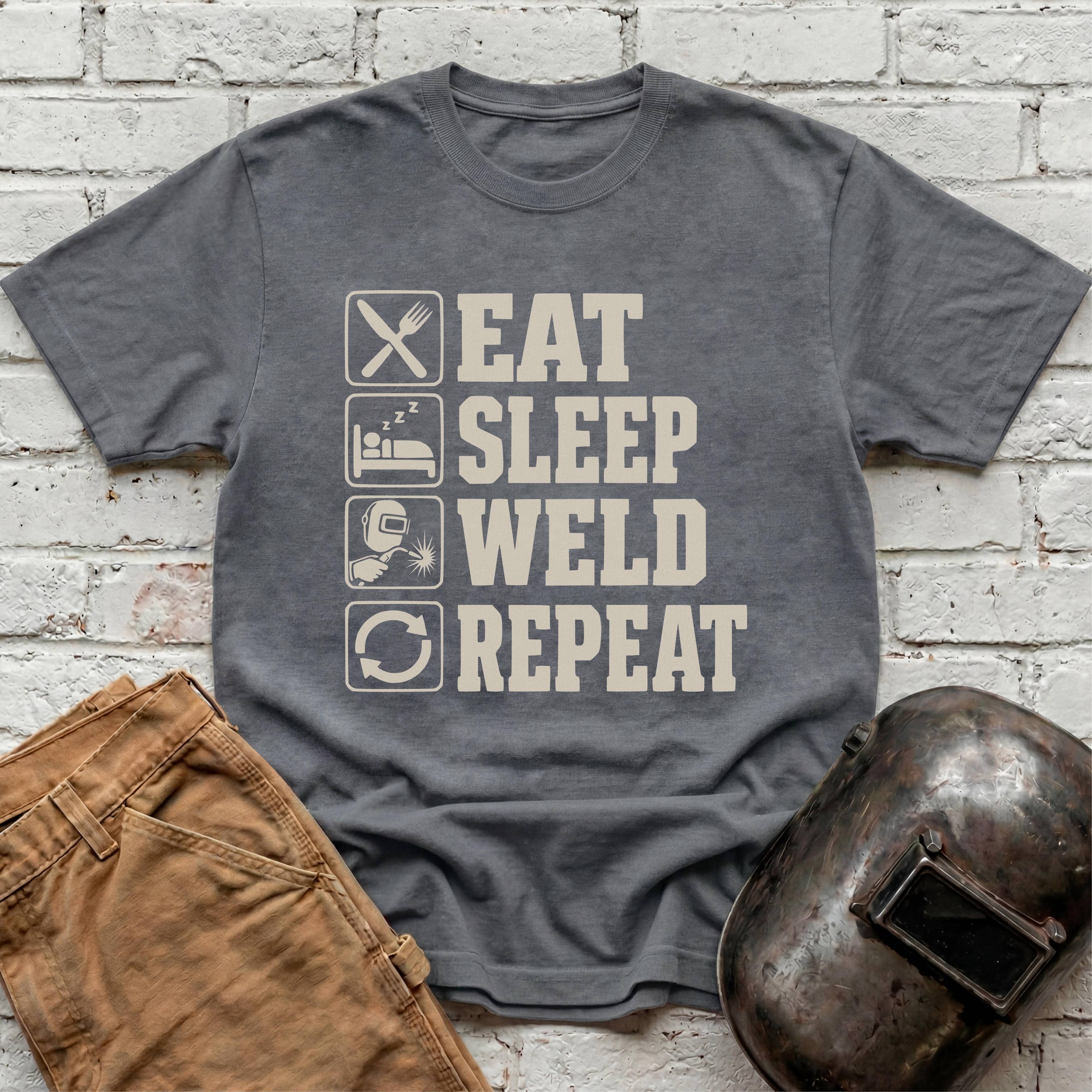 Eat. Sleep. WELD. Repeat. T-shirt