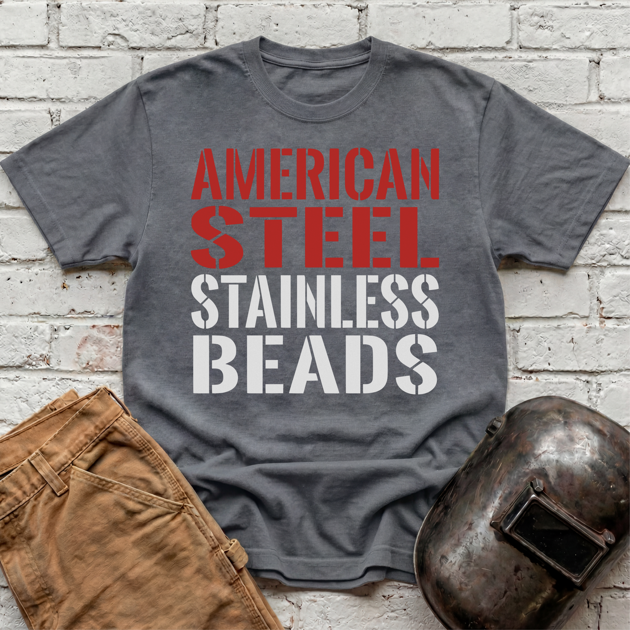 American Steel Stainless Beads T-shirt